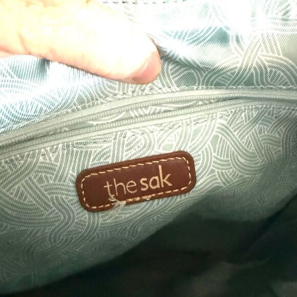 THE SAK Womens CLOVERDALE Large Pebble Leather Backpack Travel Bag Blue main image 4